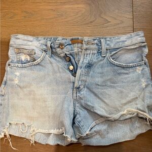 Joe's Jeans Light Blue Frayed Denim Shorts